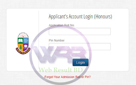 Honours Admission Result Online