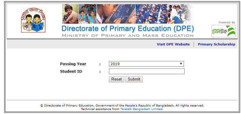 PSC Result 2020 Jessore Board