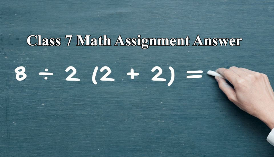 answer math assignment