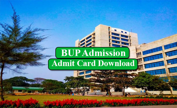 BUP Admit Card 2021