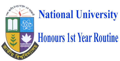 Honours 1st Year Exam Routine 2021
