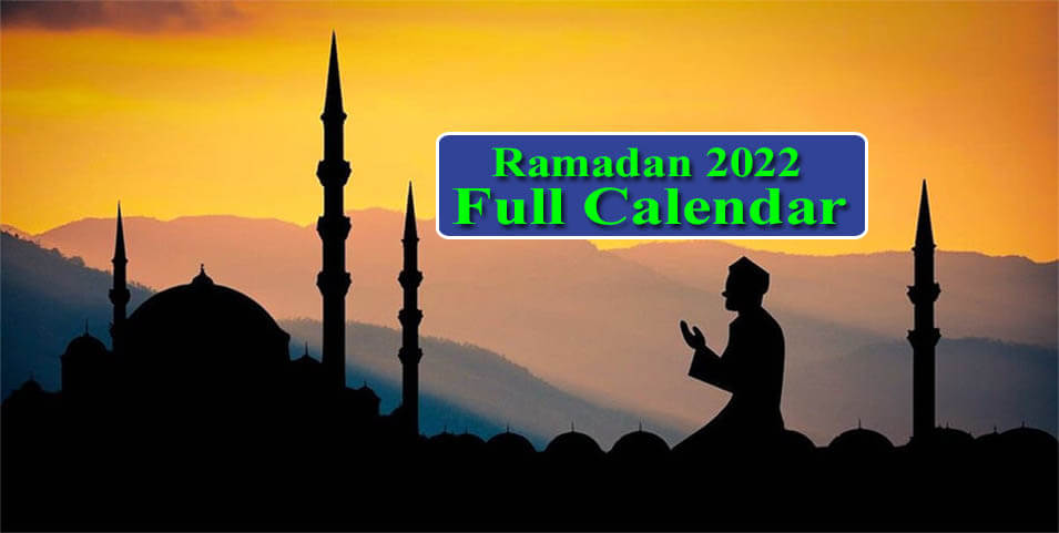 Ramadan Calendar 2022