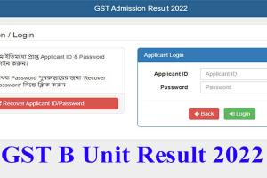 GST B Unit Result 2022