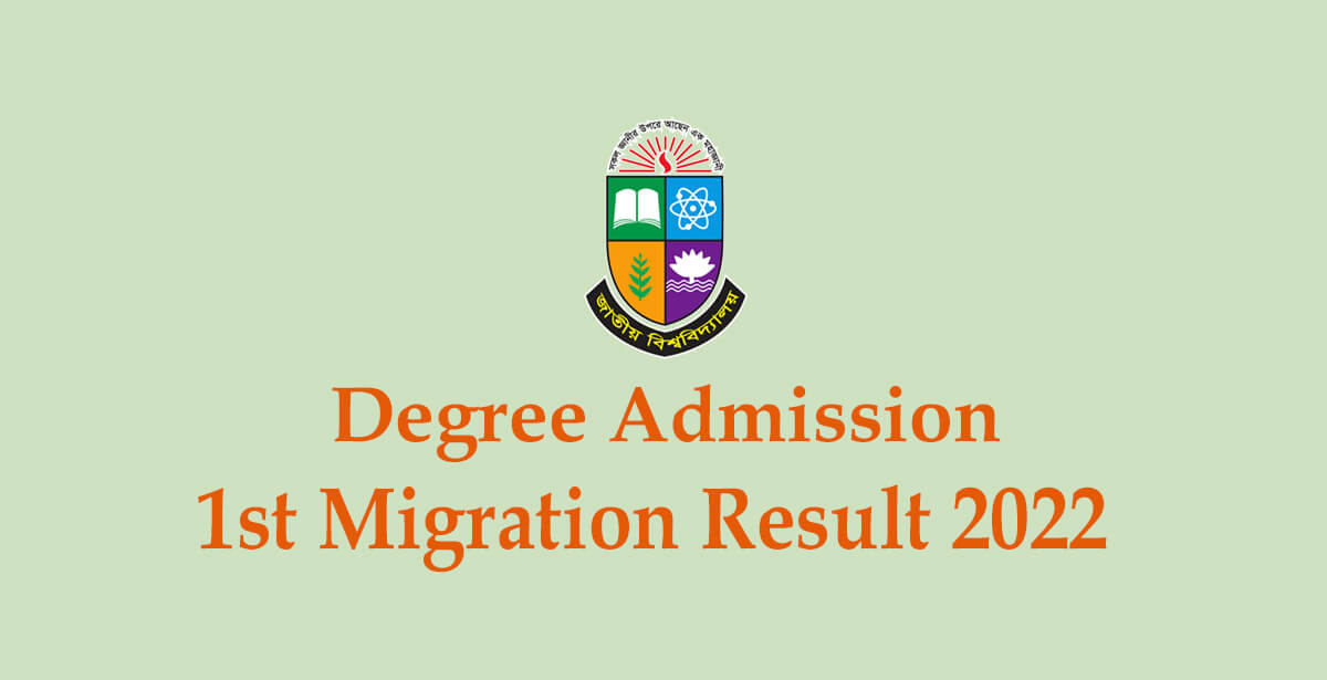 Degree Admission 1st Migration Result 2022