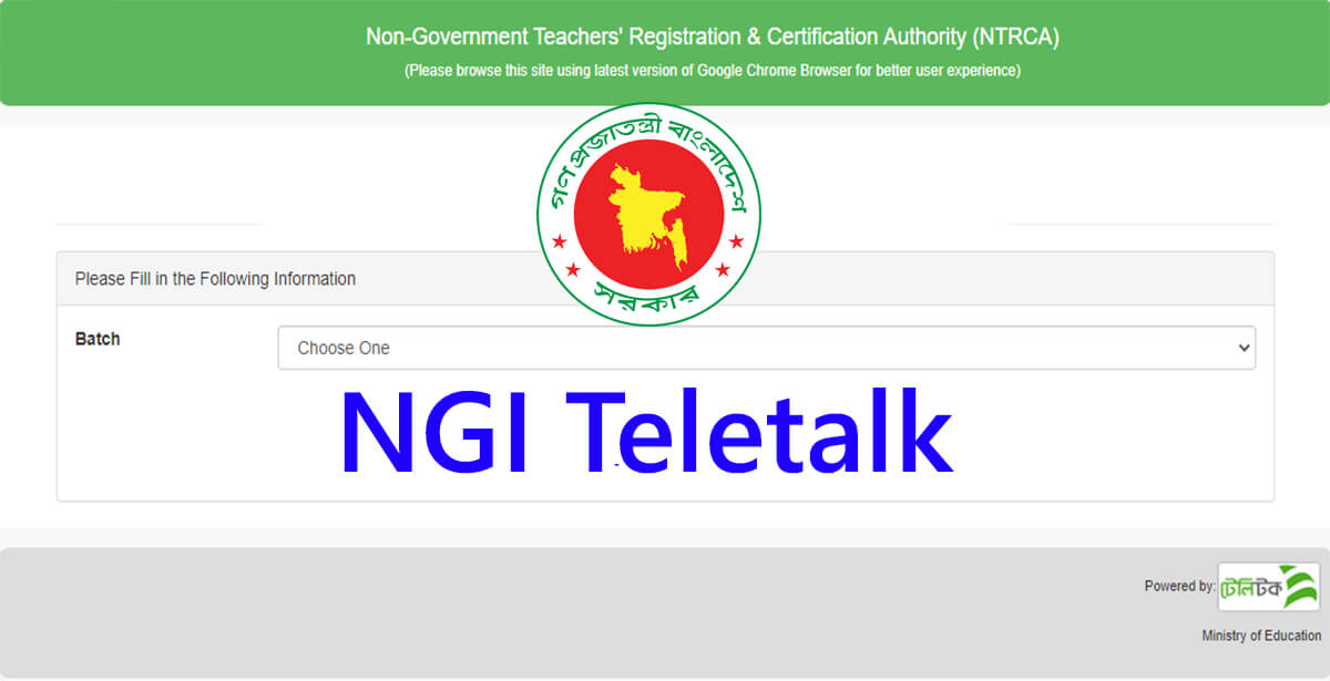NGI Teletalk Com BD Apply