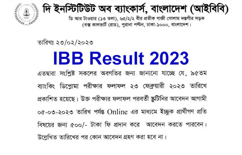 IBB Result 2023 Out Today