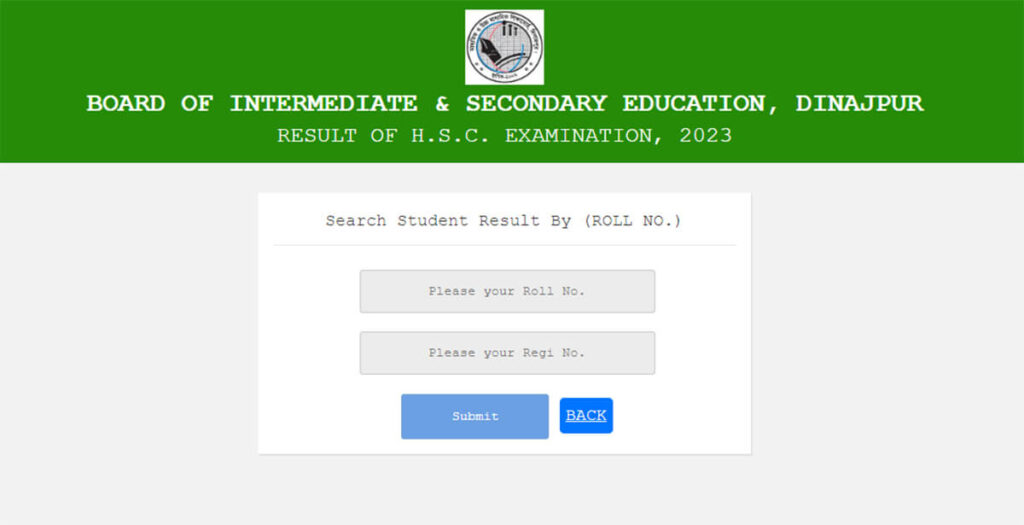 HSC Result 2023 Dinajpur Board Published