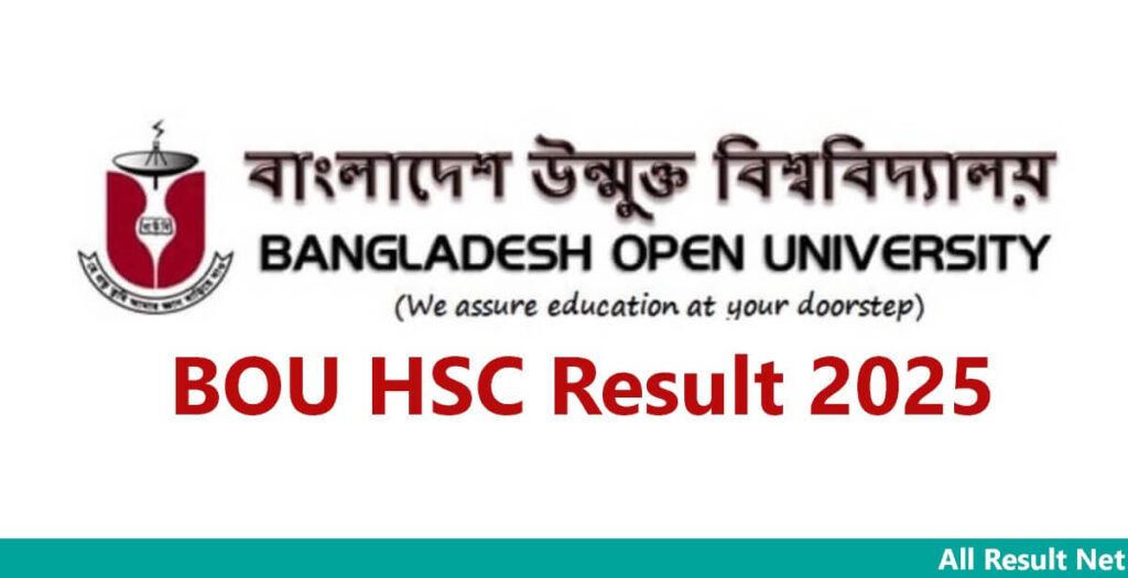 BOU HSC Result 2025: Open University 1st, 2nd Year Result bou.ac.bd BOU HSC Result 2025