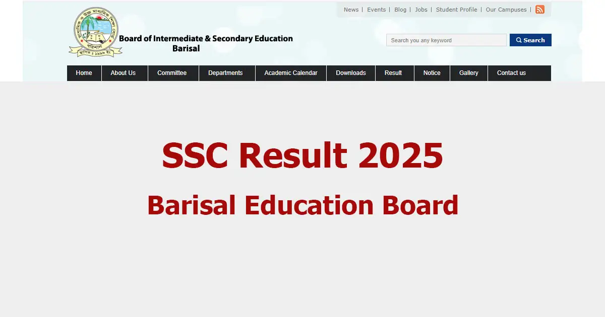 Barisal Board SSC Result 2025