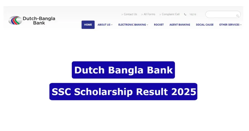 DBBL SSC Scholarship Result 2025: Check Primary List DBBL SSC Scholarship Result 2025