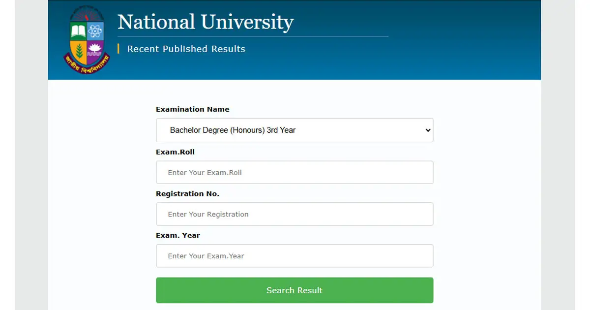 Honours 3rd Year Result 2025 Out