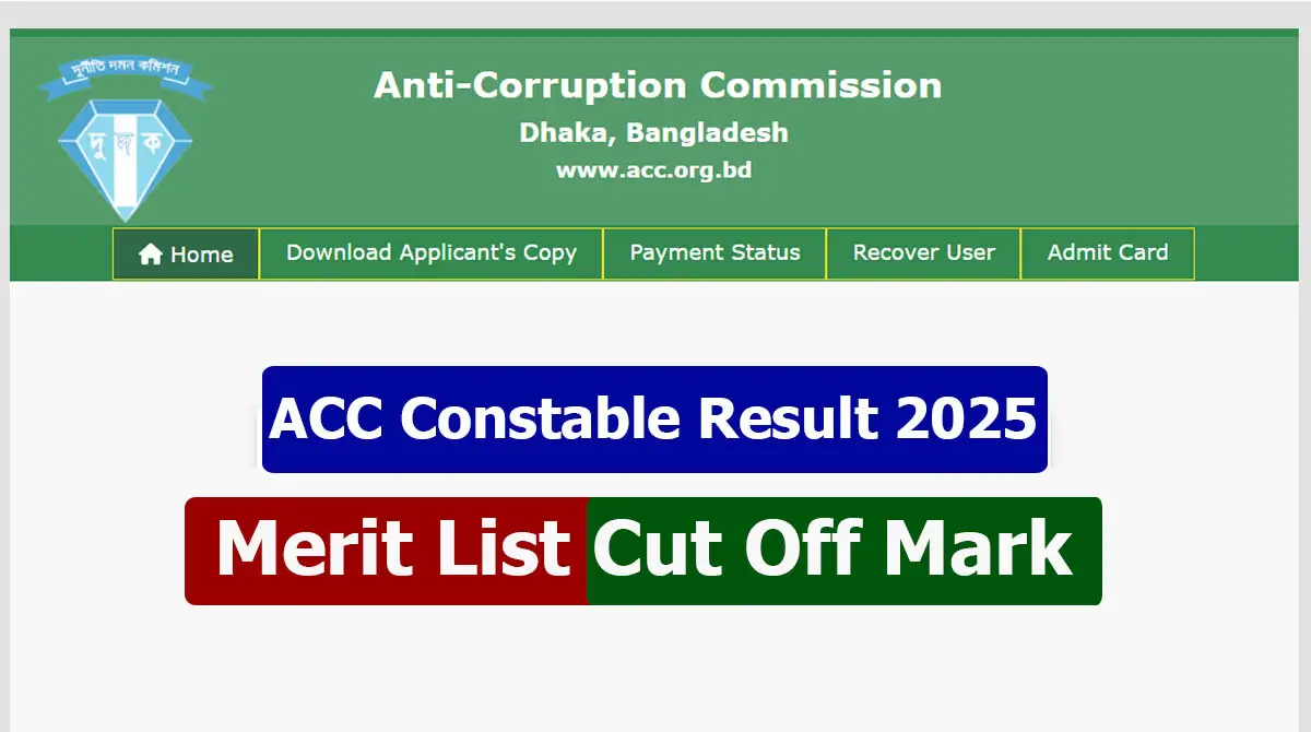 ACC Constable Result 2025