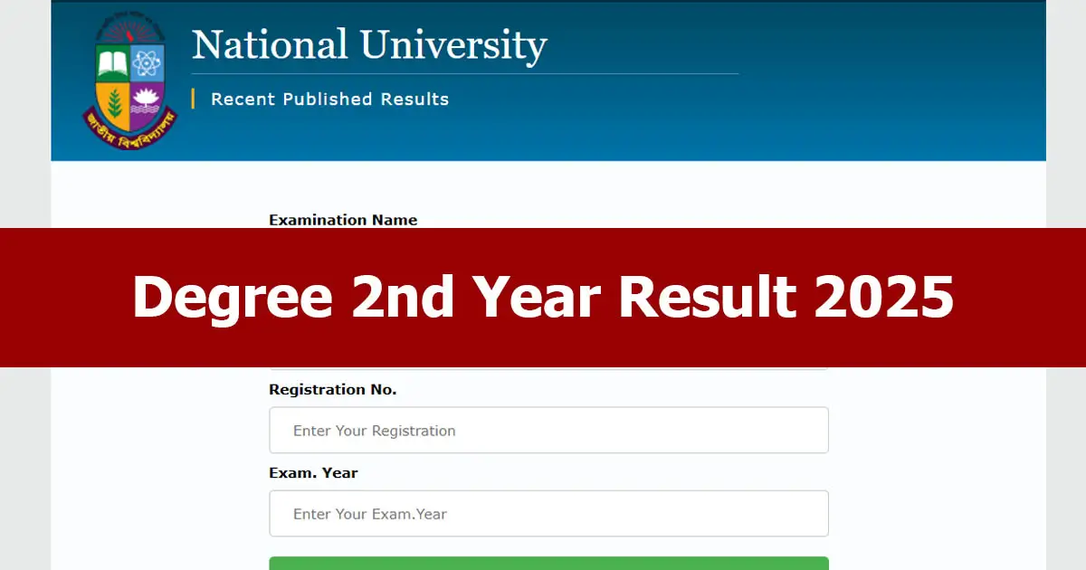Degree 2nd Year Result 2025 Out