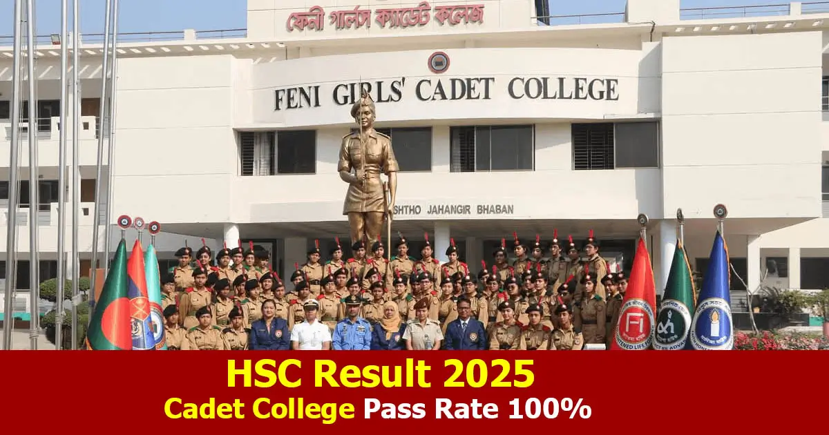 HSC Result 2025 Cadet College