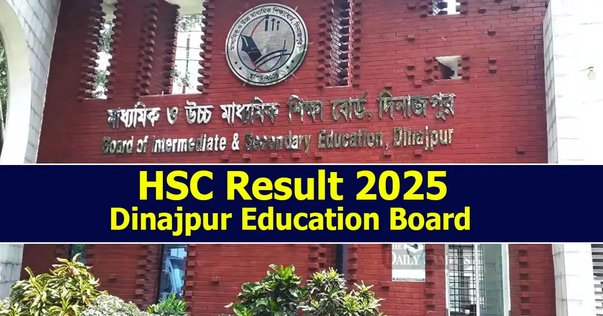 HSC Result 2025 Dinajpur Board