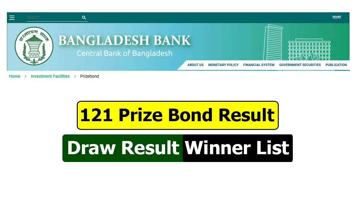 121 Prize Bond Draw Result 2025