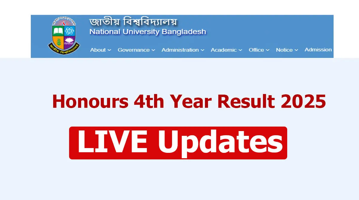 Honours 4th Year Result 2025 Live Updates