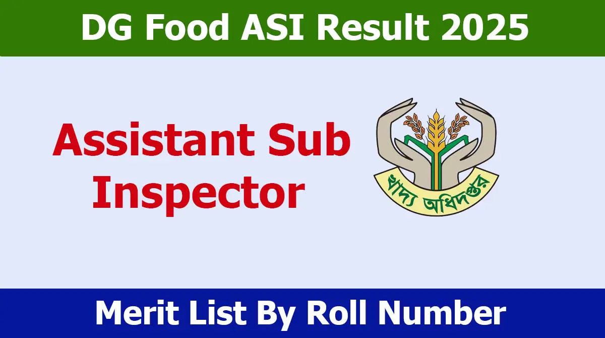 DG Food ASI Result 2025