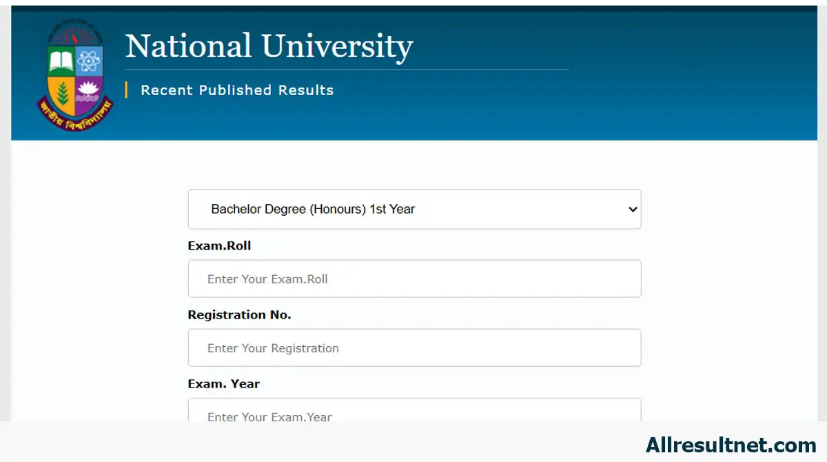 Honours 1st Year Result 2025